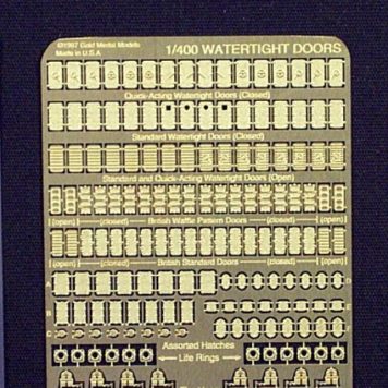 Gold Medal Models 1/400 scale watertight door photoetch