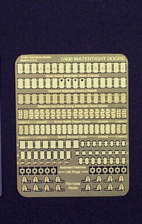 Gold Medal Models 1/400 scale watertight door photoetch