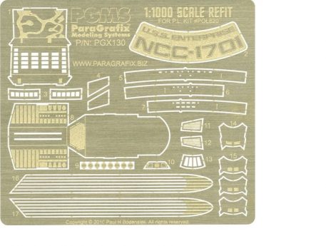 Paragrafix PGX130 Refit Enterprise Photoetch Set (1:1000 scale)