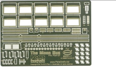 Paragrafix PGX127 Moon Bus Photoetch Set