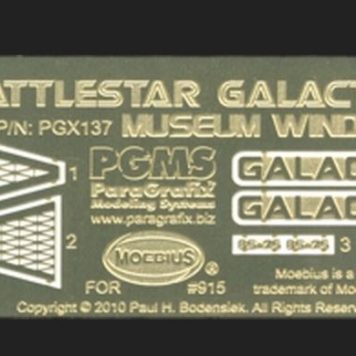 Paragrafix PGX137 Battlestar Galactica (2003) Museum Windows