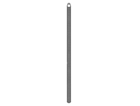 Sherline Inch CNC Leadscrew for 2000 Mill Z Axis 67030