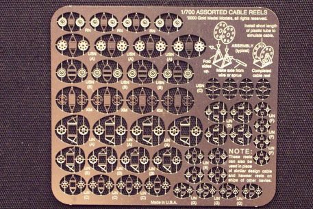 Gold Medal Models - 1/700 CABLE REELS 700-28