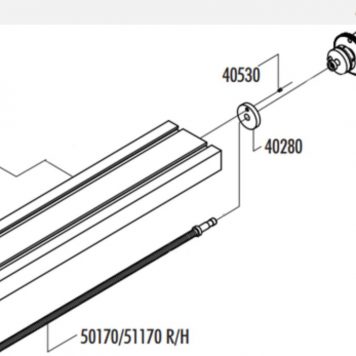 Sherline Manual 13 inch Crosslide Assembly (saddle not included) 4088X