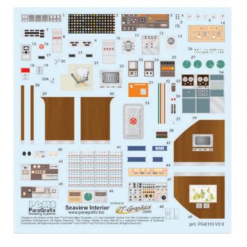 Paragrafix Voyage to the Bottom of the Sea Seaview Interior Decals PGX110