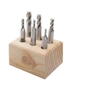 Sherline 3/8 Inch Double End Mill 4-Flute Set 7401