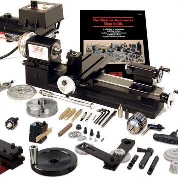 Sherline 8 inch Lathe with Adjustable Handwheels Package C 4500C