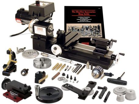 Sherline 8 inch Lathe with Adjustable Handwheels Package C 4500C