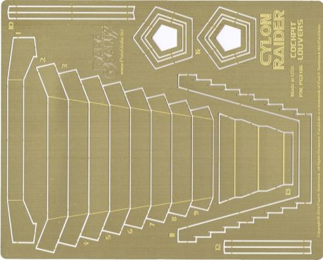 Paragrafix PGX186 Cylon Raider Cockpit Louvers