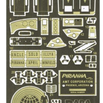 Paragrafix Piranha Super Spy Car Photoetch & Decal Set PGX192