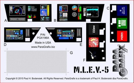 Paragrafix PGX196 M.L.E.V.-5 Photoetch Set Decals