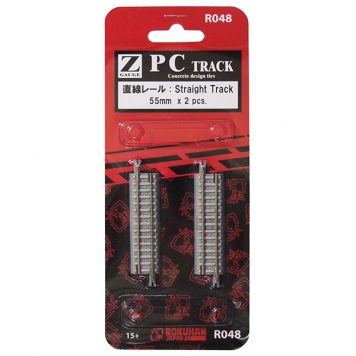 Rokuhan Z Scale R048 PC Straight Track Concrete 55mm