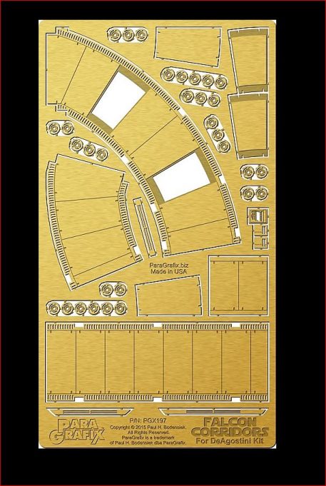 Paragrafix PGX197 DeAgostini Falcon Corridors Photoetch Set