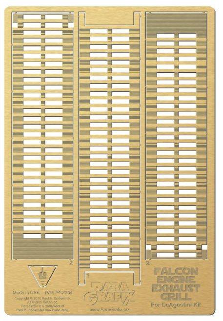 Paragrafix PGX204 Falcon Engines Photoetch Sheet