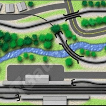 T Gauge Station Inn Track Plan