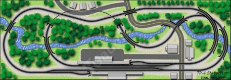 T Gauge Station Inn Track Plan