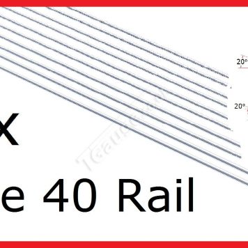 T Gauge 10 Lengths Code 40 Steel Rail R-4010