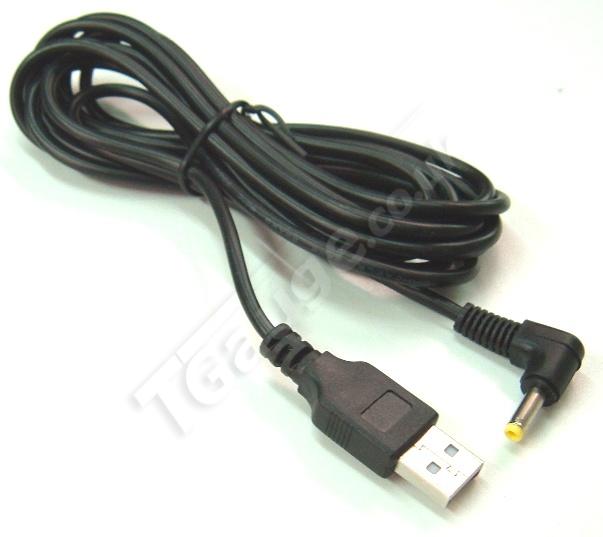T Gauge 3 Metre USB Power Cable E300 for Model Railroads