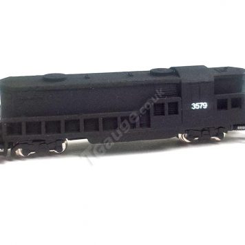 T gauge EMD GP8 Black Locomotive