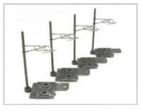 T Gauge A-002 Overhead Line for Single Track