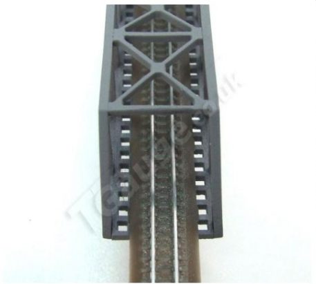 T Gauge Grey Truss Bridge Overhead