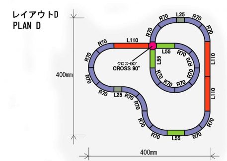 Rokuhan Z Scale Track Plan D