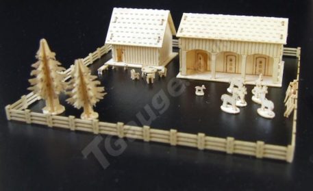 T Gauge Stable and Barn Block Kit B-077