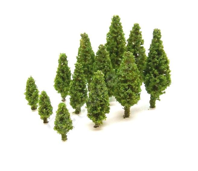 T Gauge Set of 6 Autumnal Colored Trees A-005A 