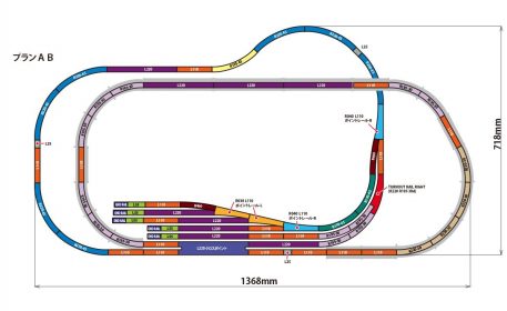 Rokuhan Z Scale Track Plan AB z gauge