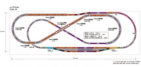 Rokuhan Z Scale Track Plan AF