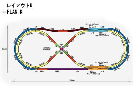 Rokuhan Z Scale Track Plan K