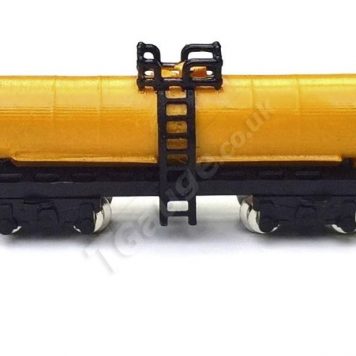 T Gauge Double Bogie Tanker Wagon Yellow