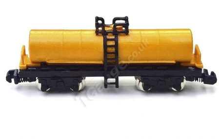 T Gauge Double Bogie Tanker Wagon Yellow