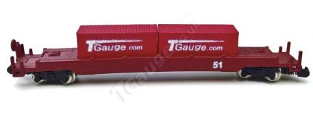 T Gauge Maroon Containers and Wagon