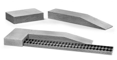 Z Scale Brick and Ramp scale