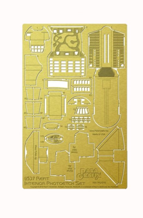 Paragrafix 1/537 Refit Interior Photoetch Set PGX216