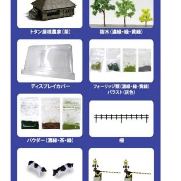 Rokuhan SS001-2 Z Shorty Mini-Layout Scenery Set