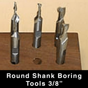 Round Shank Boring Tools - 3/8"