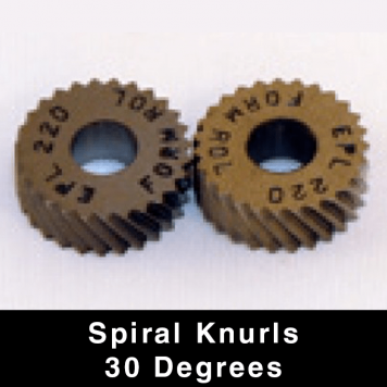 Spiral Knurls 30 Degrees