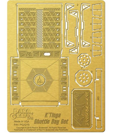 Klingon K'Tinga Shuttle Bay Photoetch Set