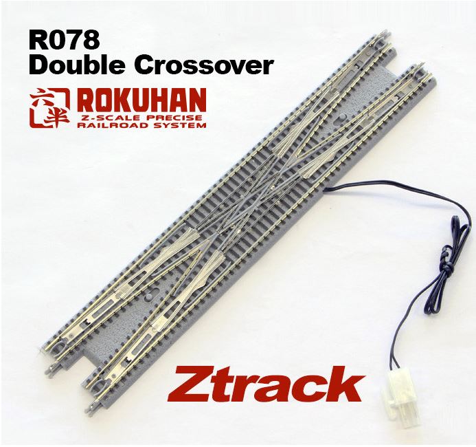 Rokuhan Z Scale R078 Electric Double-track Crossover Point Tea for sale online 