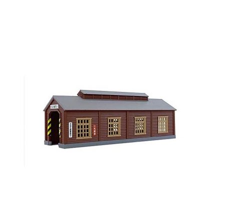 Rokuhan S051-2 Wood Engine House Single Stall (Light Brown)