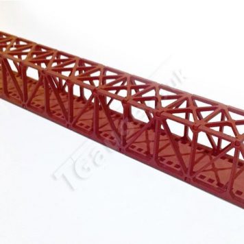 Red truss bridge 160mm