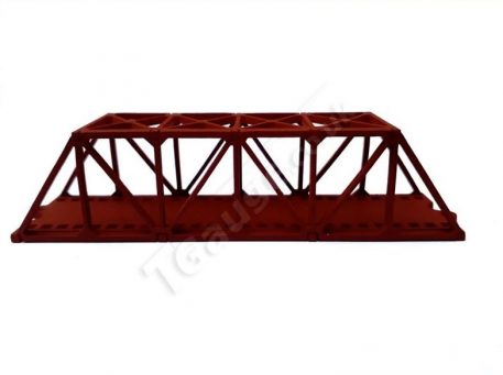 T Gauge Truss Bridge Short in Red TB-003