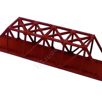 T Gauge Truss Bridge Short in Red