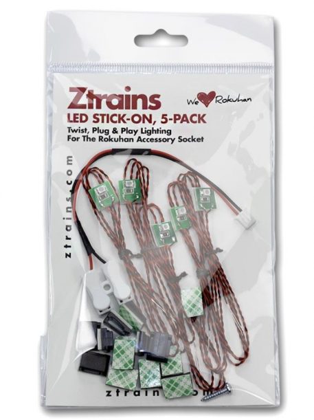 Rokuhan Ztrains LED Stick-On 5-Pack Warm White ZTR-220