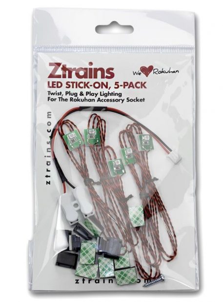 Rokuhan Ztrains LED Stick On 5 Pack Cool White ZTR 221