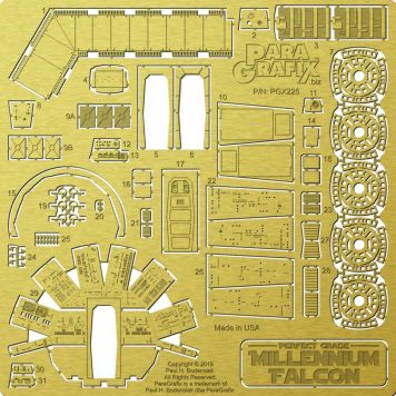 Paragrafix 1/72 Scale Perfect Grade Falcon Photoetch Set PGX225