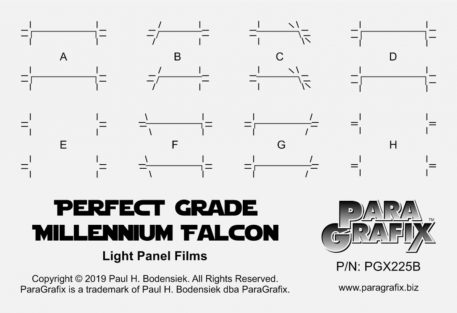 Paragrafix Perfect Grade Falcon Photoetch Set PGX225 Panels