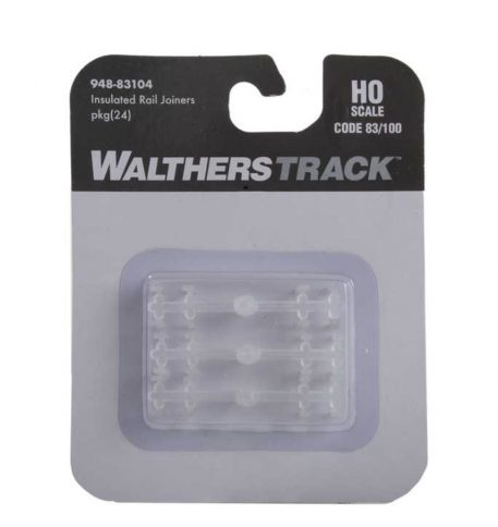 Walthers HO Scale Code 83 or 100 Insulated Rail Joiners pkg(24) 83104